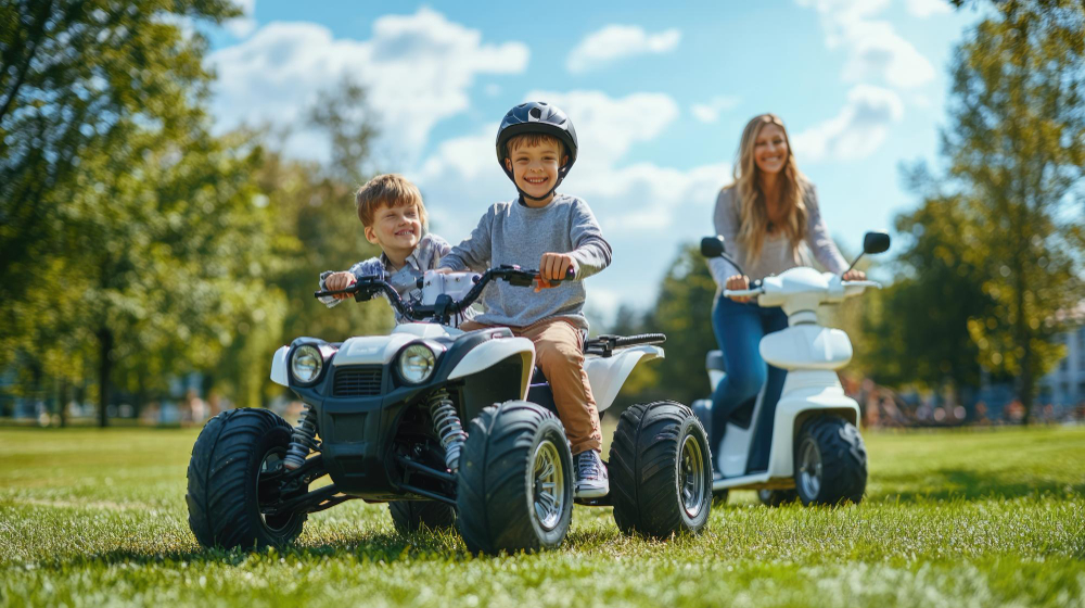 אופנוע חשמלי בטוח לילדים